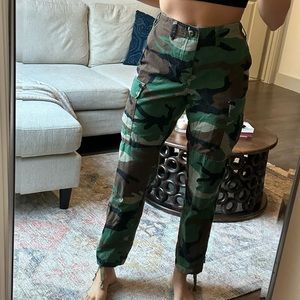 Camo cargo pants